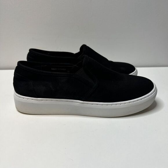 Steve Madden Sneakers Black Womens Size 38 (US 8) Faux Suede Comfort Shoes - Picture 1 of 10